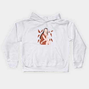 Autumn Girl Kids Hoodie